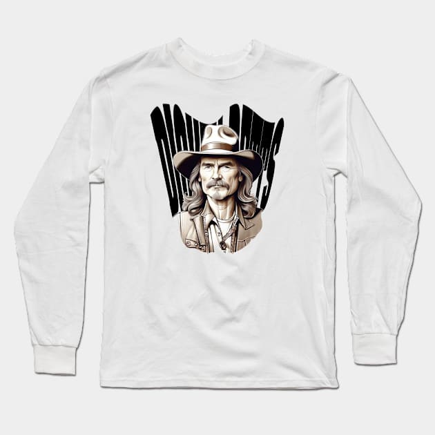 Dickey Betts Long Sleeve T-Shirt by unn4med